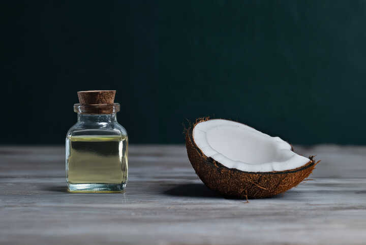 a coconut and cocunut oil