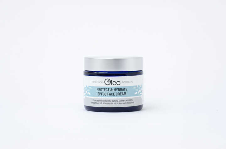 A picture of the new Oleo Bodycare Protect & Hydrate SPF30 Face Cream